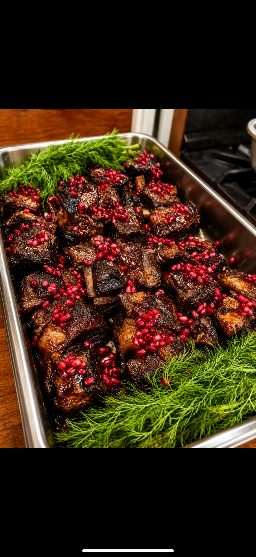 Prepared plated appetizer for catering service